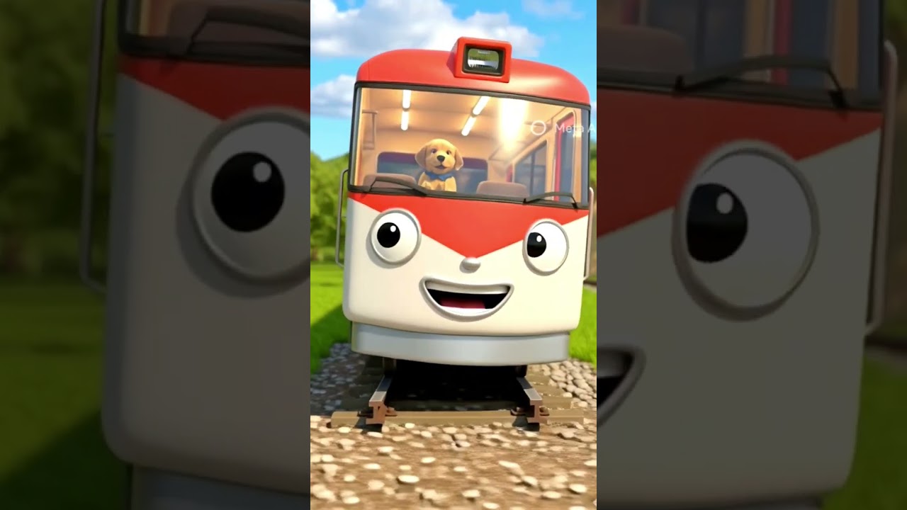 litte train TTPO and his new friend puppy 