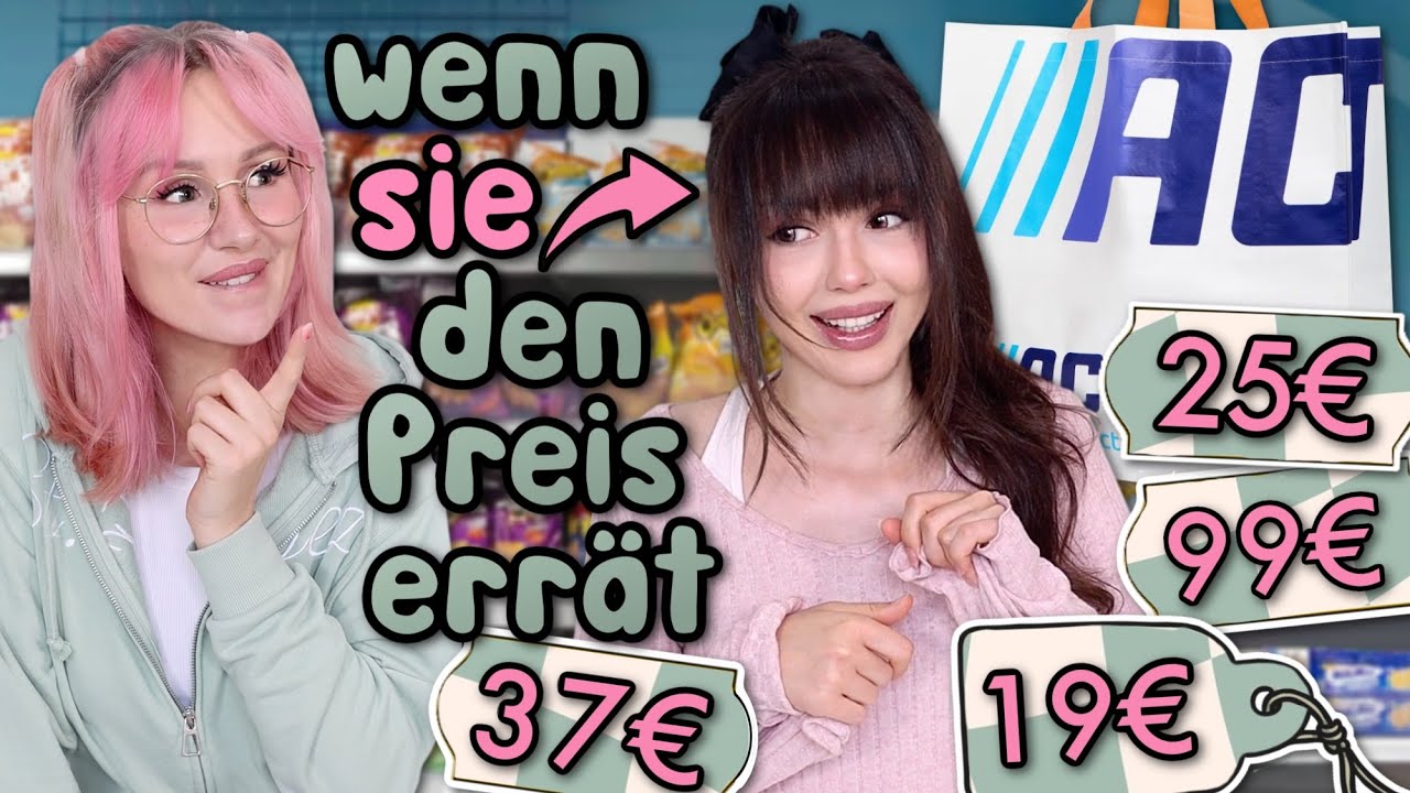 Wer den Preis errät, bekommt ALLES von Action 🛍️ (sie zieht mich so ab 😭)