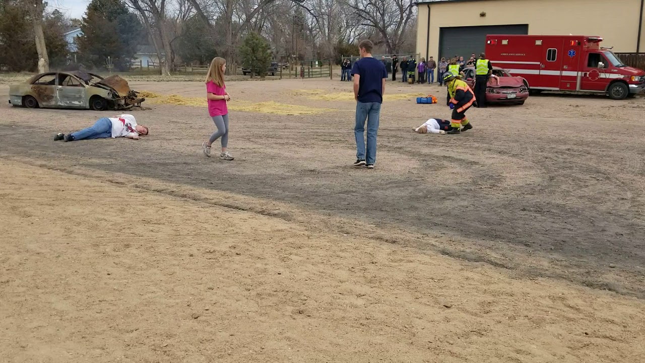 Merino High School Mock Car Accident