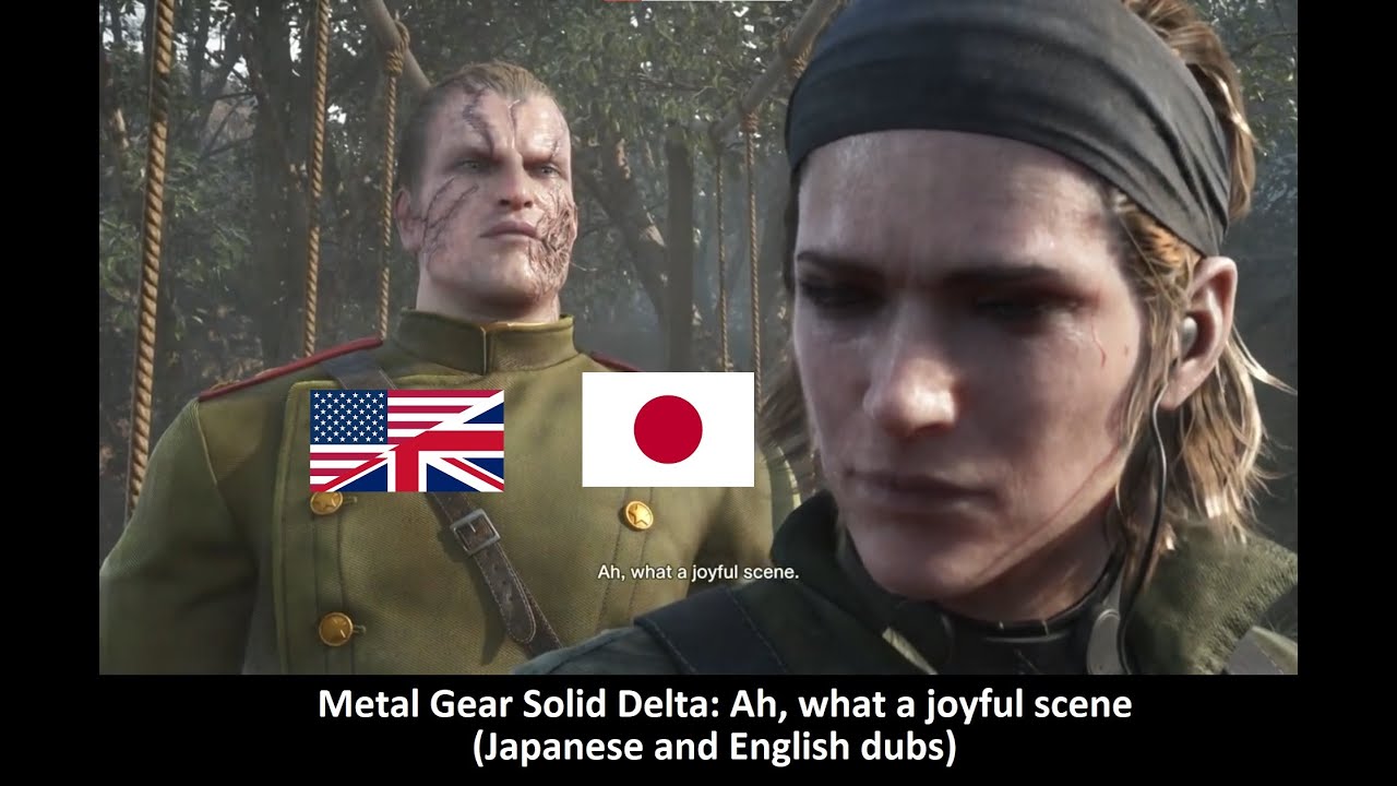 Metal Gear Solid Delta: Ах, какая радостная сцена (японская и английская озвучка)