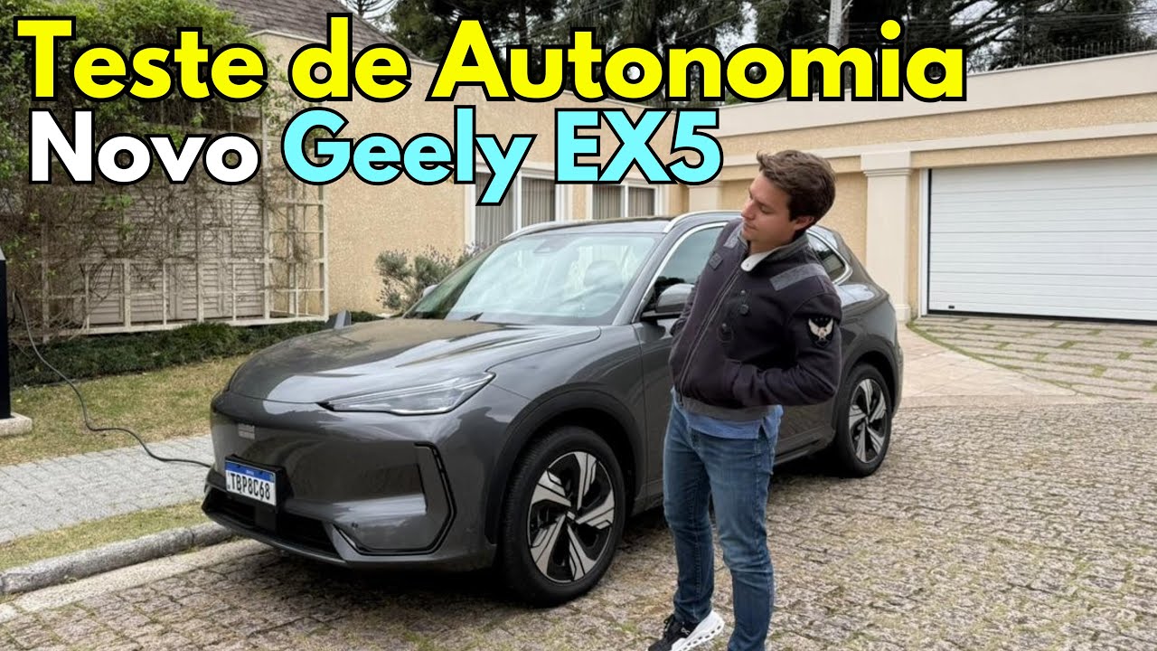 TESTE de Autonomia de Geely EX5: quantos KM faz com 1 Carga de Bateria? (com Imprevisto)