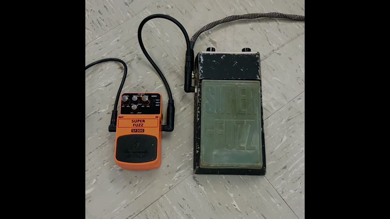 Comparing a Behringer Super Fuzz SF 300 vs. 67 Arbiter Fuzz Face, 69 Univox Super Fuzz, 74 Rams Head