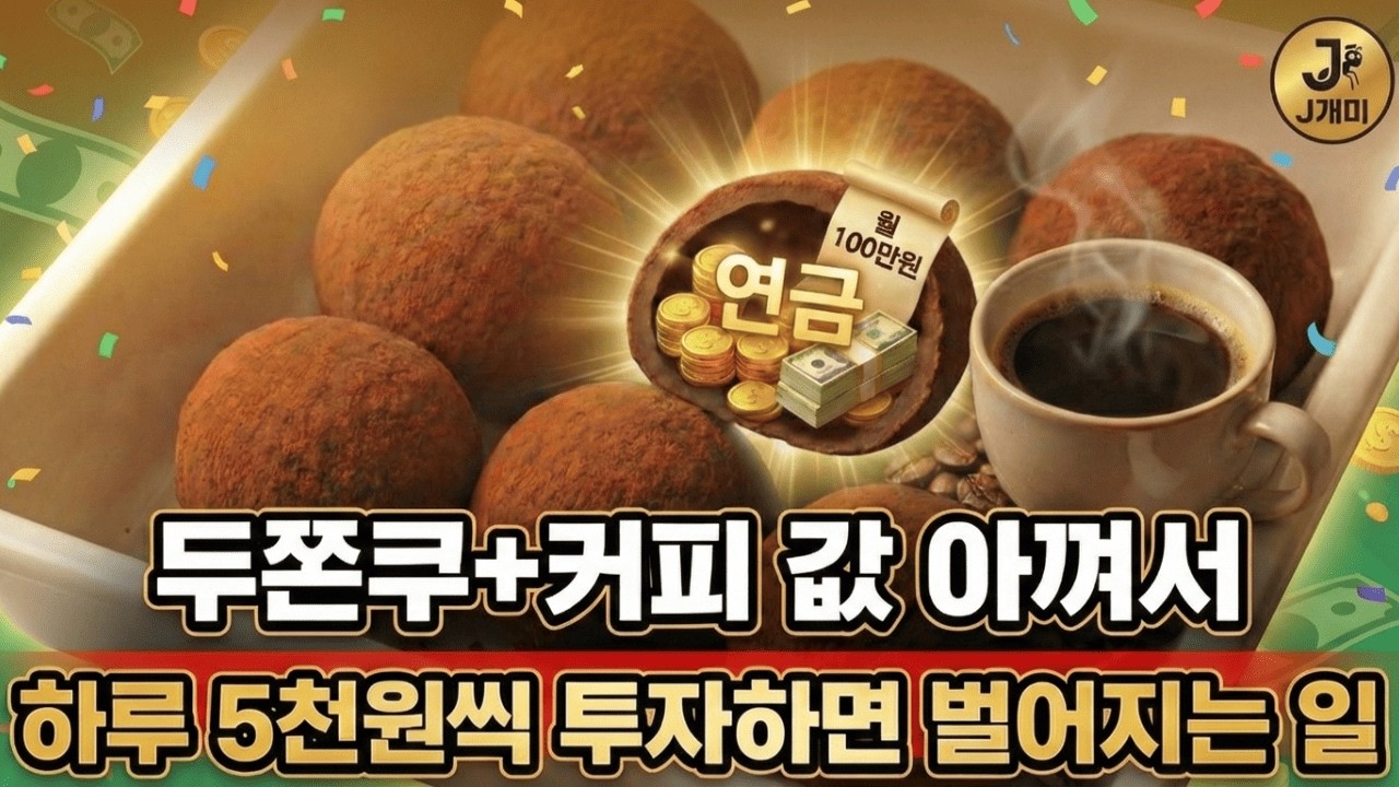 SNS 대란템 두쫀쿠 먹지 말고 아껴서 하루에 5천 원씩 투자하면 벌어지는 일, ISA 계좌, 연금저축펀드, SCHD ETF