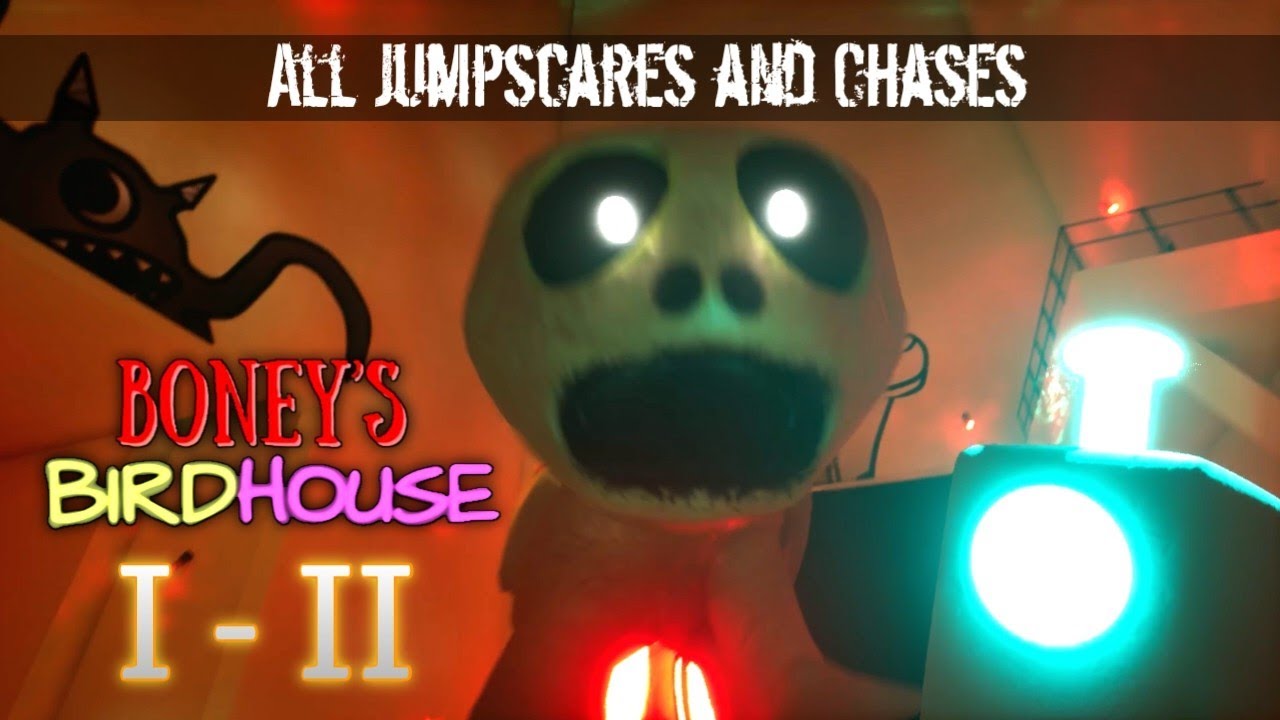 BONEY'S BIRDHOUSE (1, 2) ALL JUMPSCARES and CHASES!