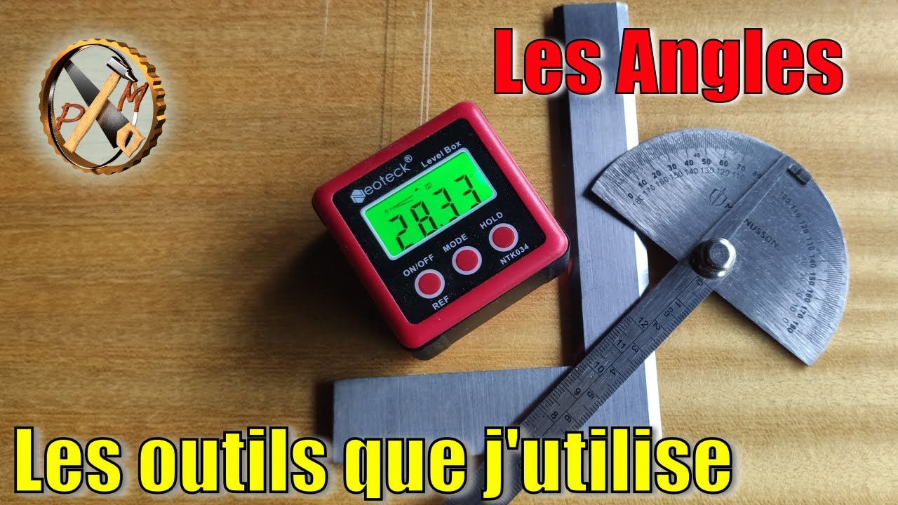 Inclinomètre - Equerres - Mesures d'angles - Quels sont les instruments que j'utilise - PM Bricoleur