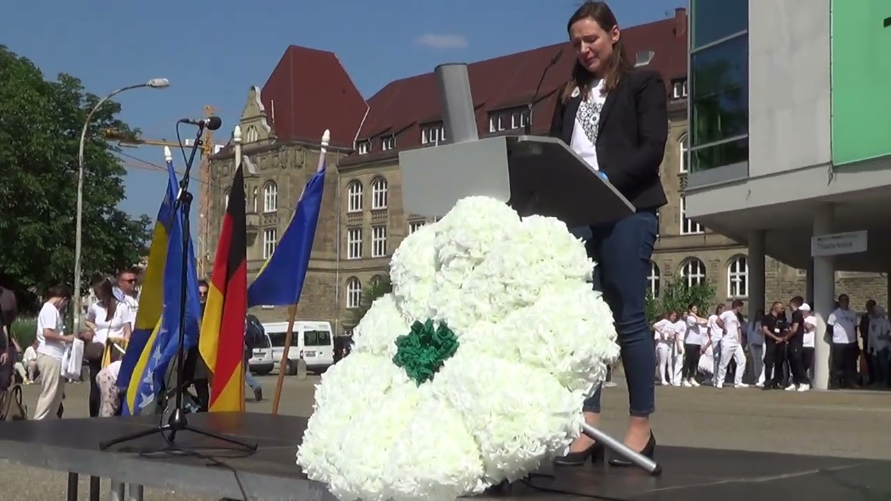 Srebrenica - komemoracija Stuttgart 2023 - Jasmina Hostert