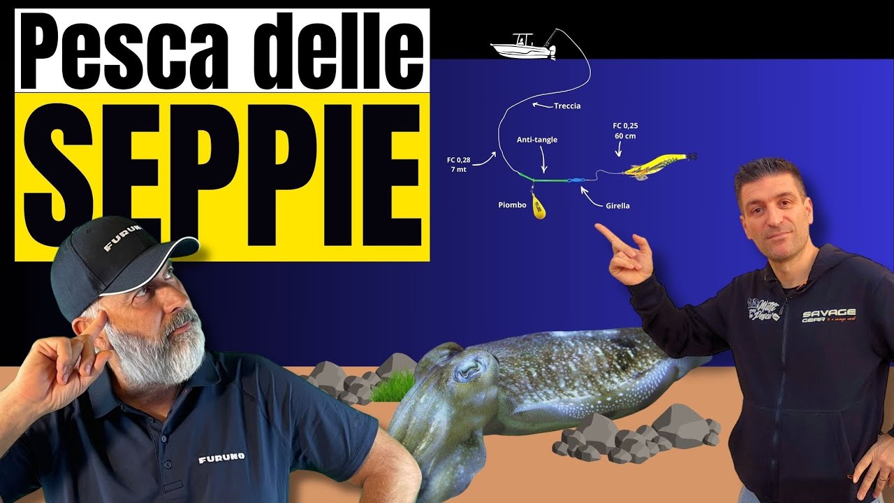 PESCA SEPPIE dalla barca: Tutorial con tre finali
