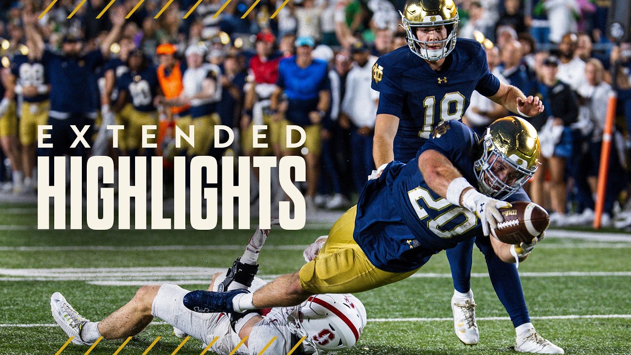 EXTENDED HIGHLIGHTS | Notre Dame Football vs Stanford (2024)