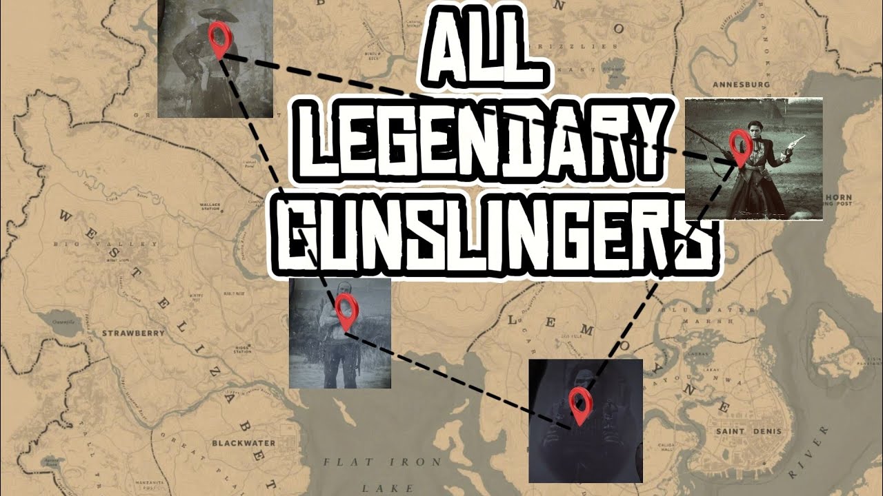 Red dead redemption 2 all 4 legendary Gunslingers location | The noblest of Men and a woman quest