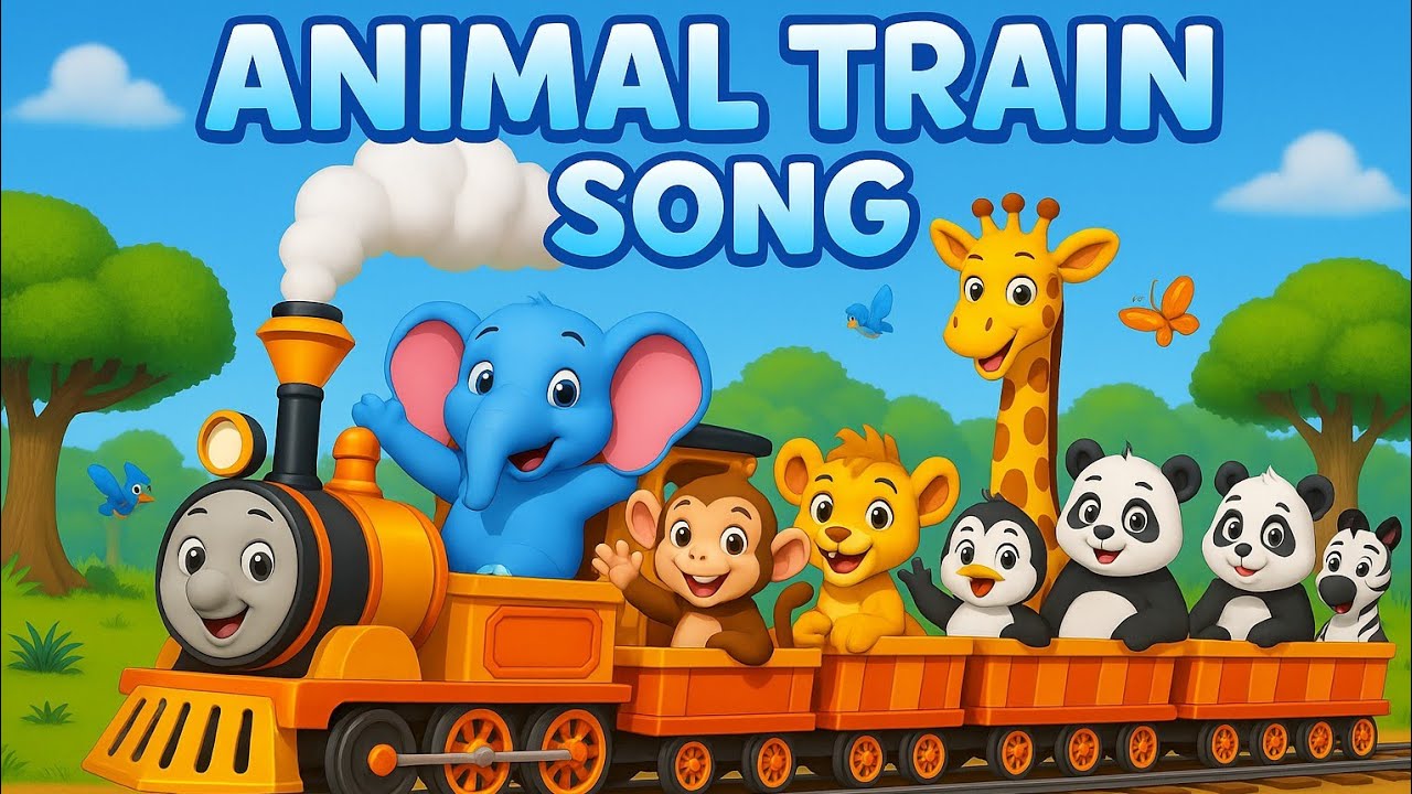 Choo-Choo Animal Train | Kids Song & Nursery Rhyme | JOSHTOONS