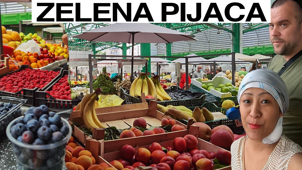 SERBIAN GREEN MARKET/ZELENA PIACA NOVI BEOGRAD/FARMERS MARKET SERBIA BELGRADE