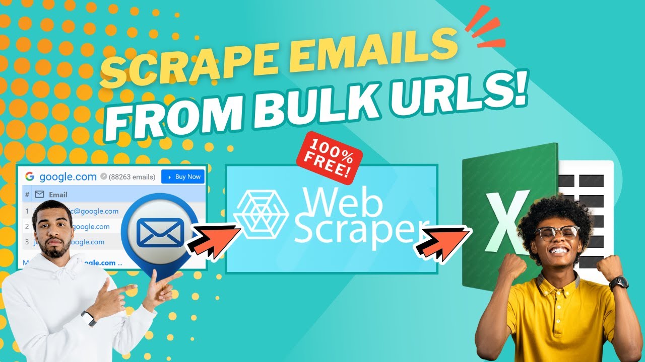 How to Find, Extract, or Scrape Emails from URLs or Websites List | 100% Free