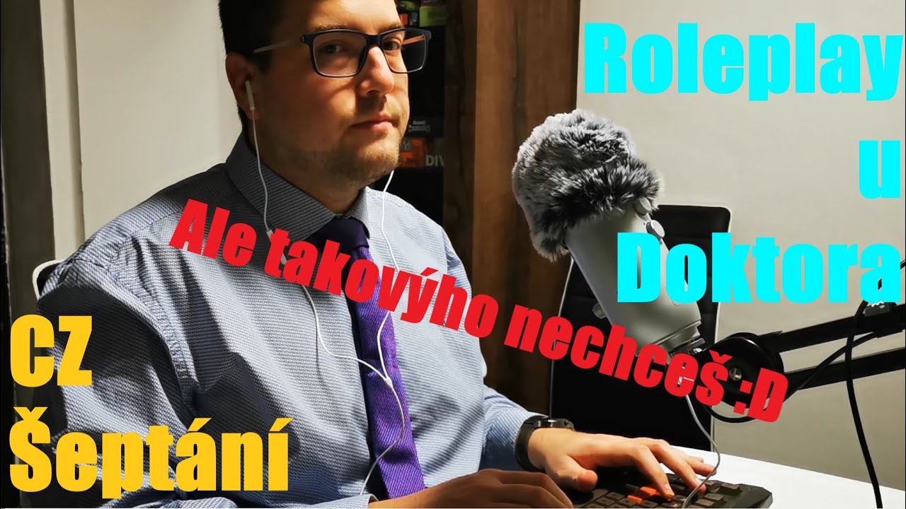 ASMR CZ Šeptání | Roleplay u doktora | Psaní na klávesnici