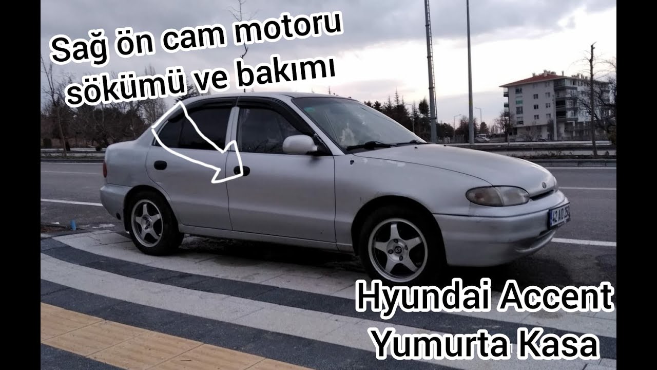HYUNDAİ ACCENT YUMURTA KASA SAĞ ÖN CAM MOTORU SÖKÜMÜ VE BAKIMI | #1