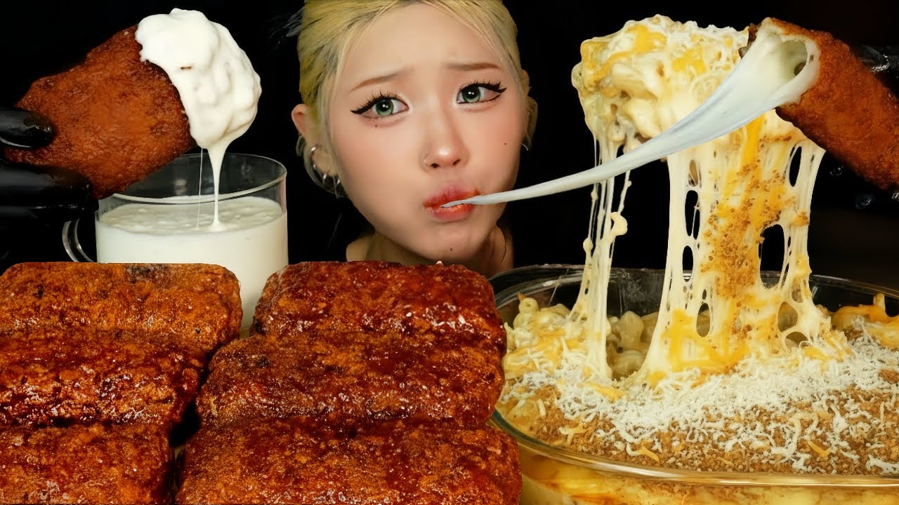 치즈로 찢었다…🔥외국에서 난리난 칠리스 치즈스틱 & 꾸덕 맥앤치즈 먹방 CRISPY CHILI’S MOZZARELLA STICKS & MAC AND CHEESE MUKBANG