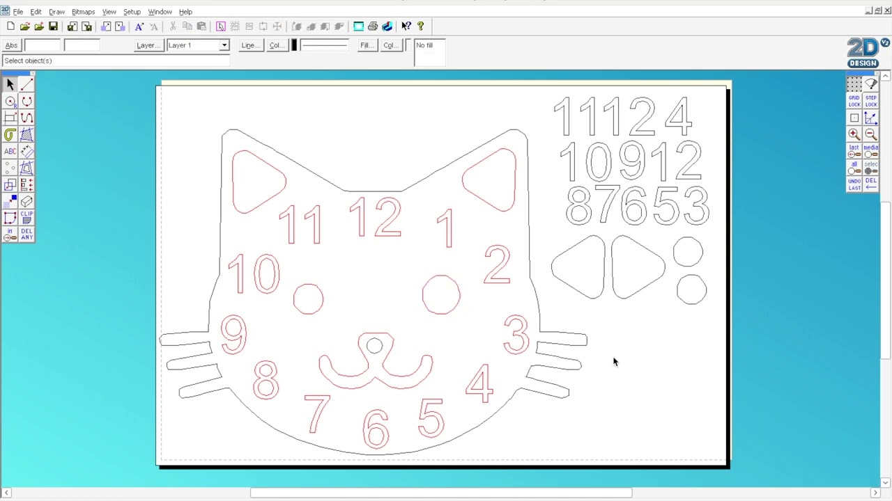 2D Design Clock Tutorial