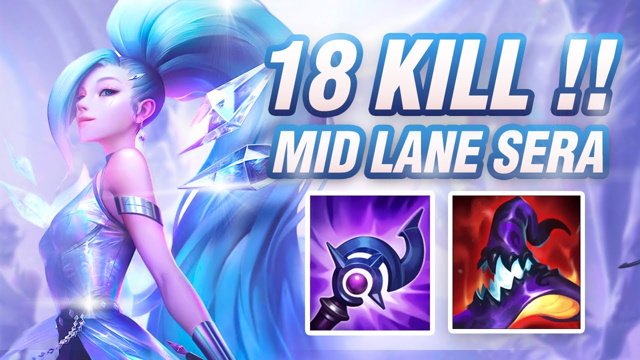 18 KILL MID SERA!! 62K DAMAGE KDA ALL OUT Seraphine Gameplay // Wild Rift (Build + Runes)