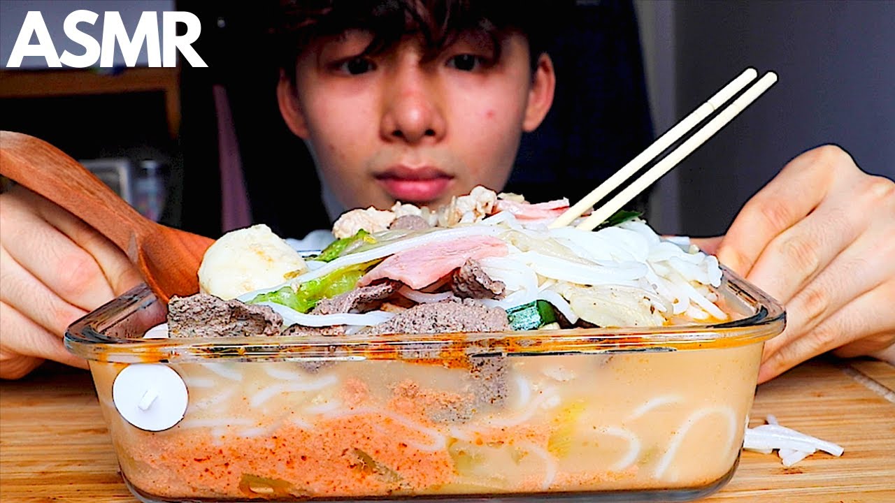 ASMR HONG KONG SPICY NOODLES | TAM JAI 譚仔🌶 (Eating Sound) | MAR ASMR