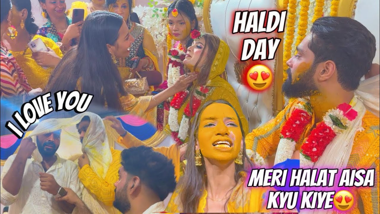 Finally Abresh ki haldi aagayi 😍 Haldi Day ❤️part 1 | Ek friend nhi raha💔| Aarti vlogs |