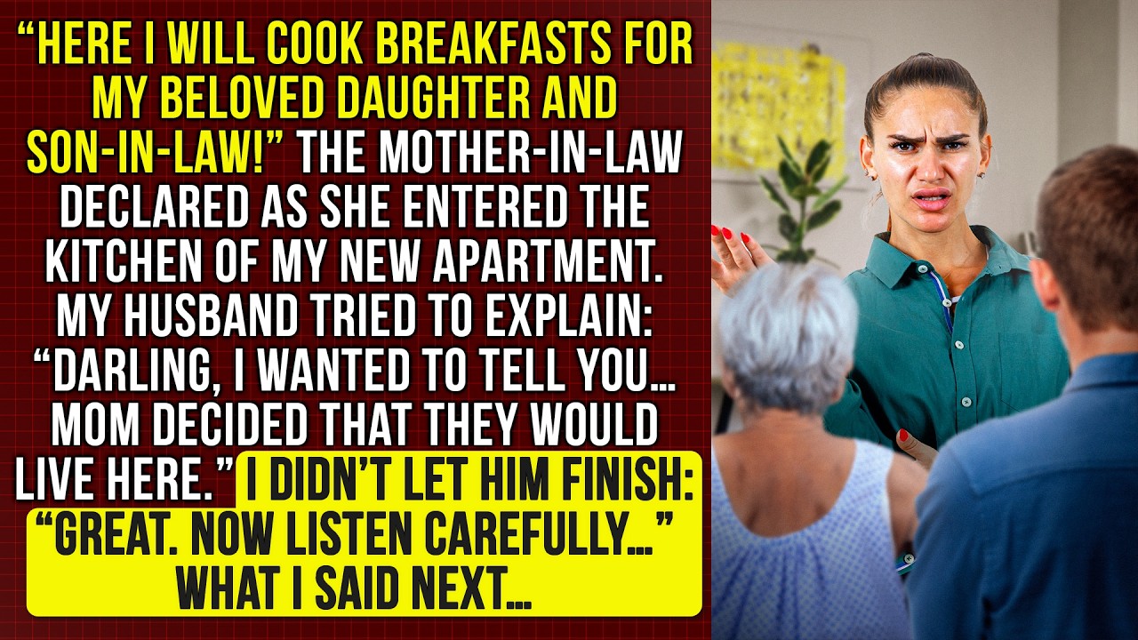 “Here I’ll cook breakfasts for my daughter and son-in-law!”the mother-in-law declar in my apartment…