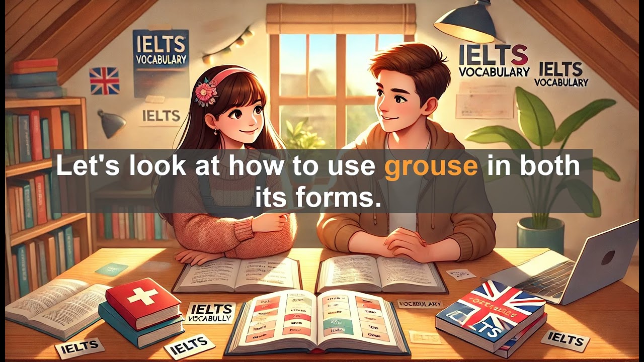 IELTS 9.0 Vocabulary Lesson: Grouse - Meaning, Common errors, Synonyms and Antonyms