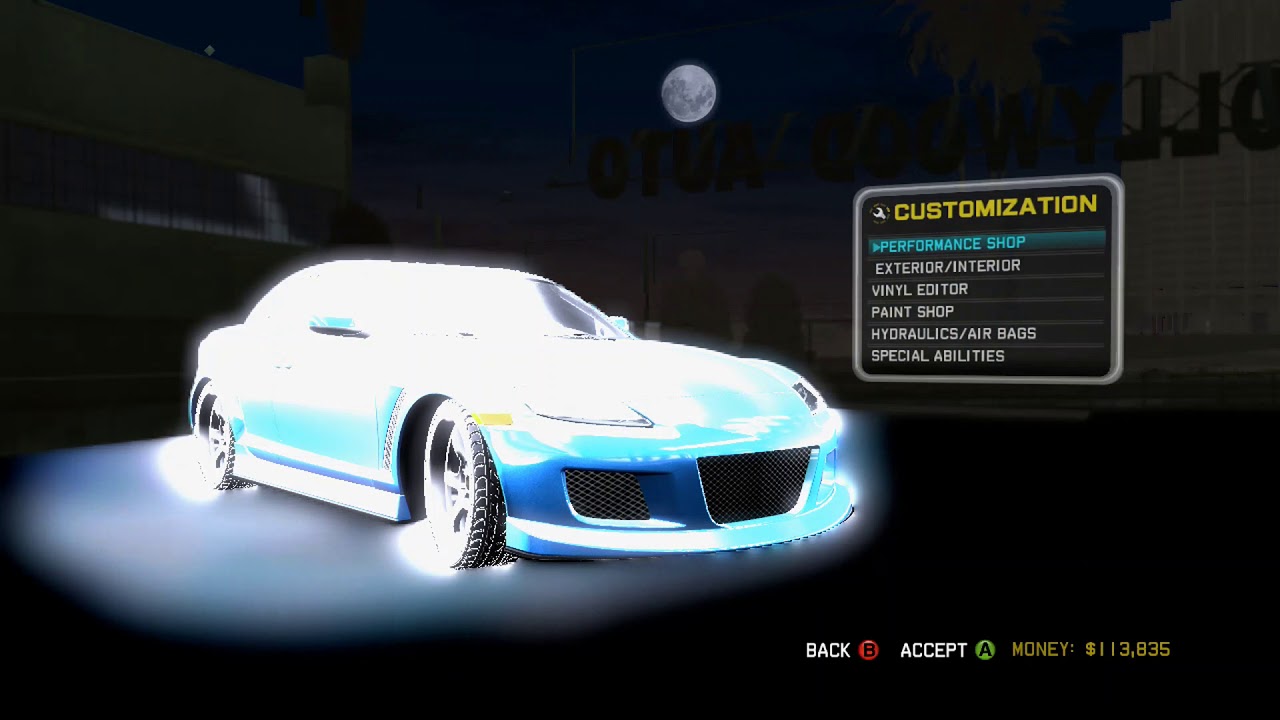 Midnight Club: Los Angeles - Garage Glitch
