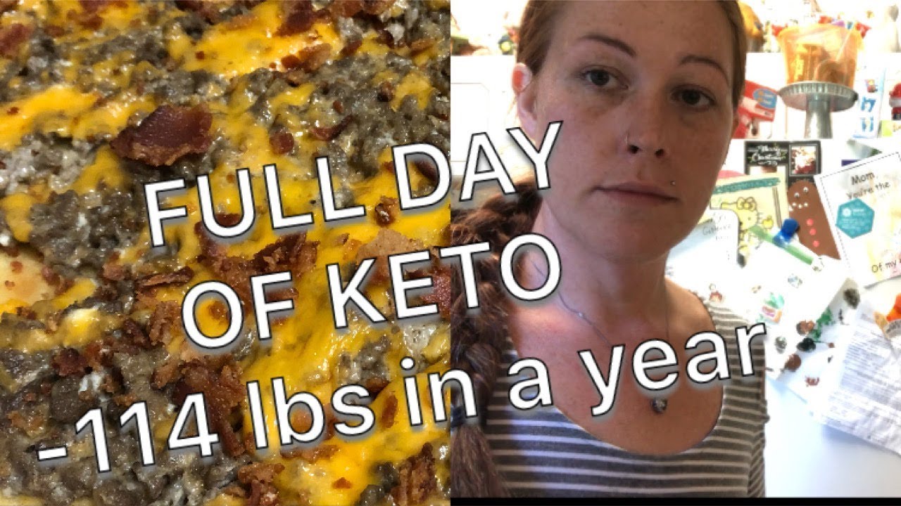 FULL DAY OF KETO FOOD | BACON BURGER FATHEAD PIZZA