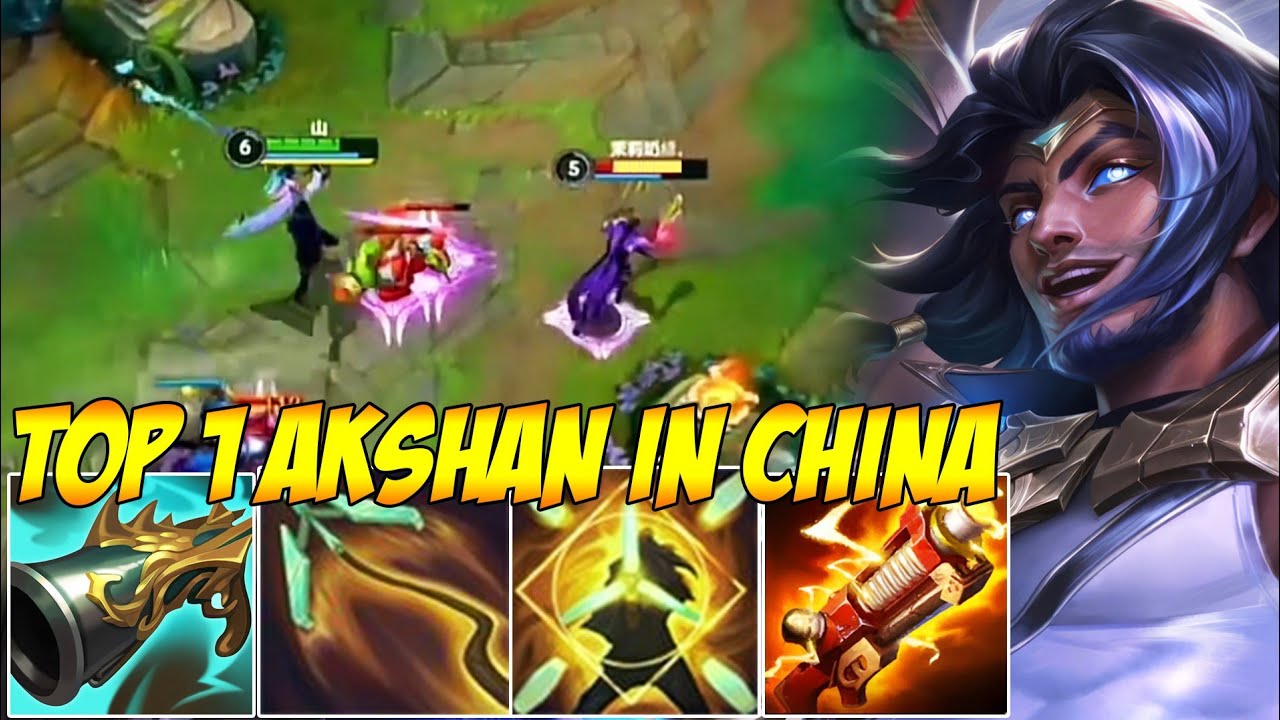 TOP 1 AKSHAN IN CHINA WILD RIFT - THE POWER OF AKSHAN!