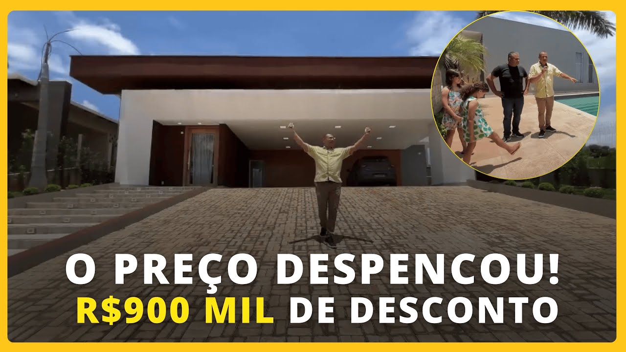 DEU A LOUCA! Casa de Luxo com 900 MIL de DESCONTO – Tour Completo!