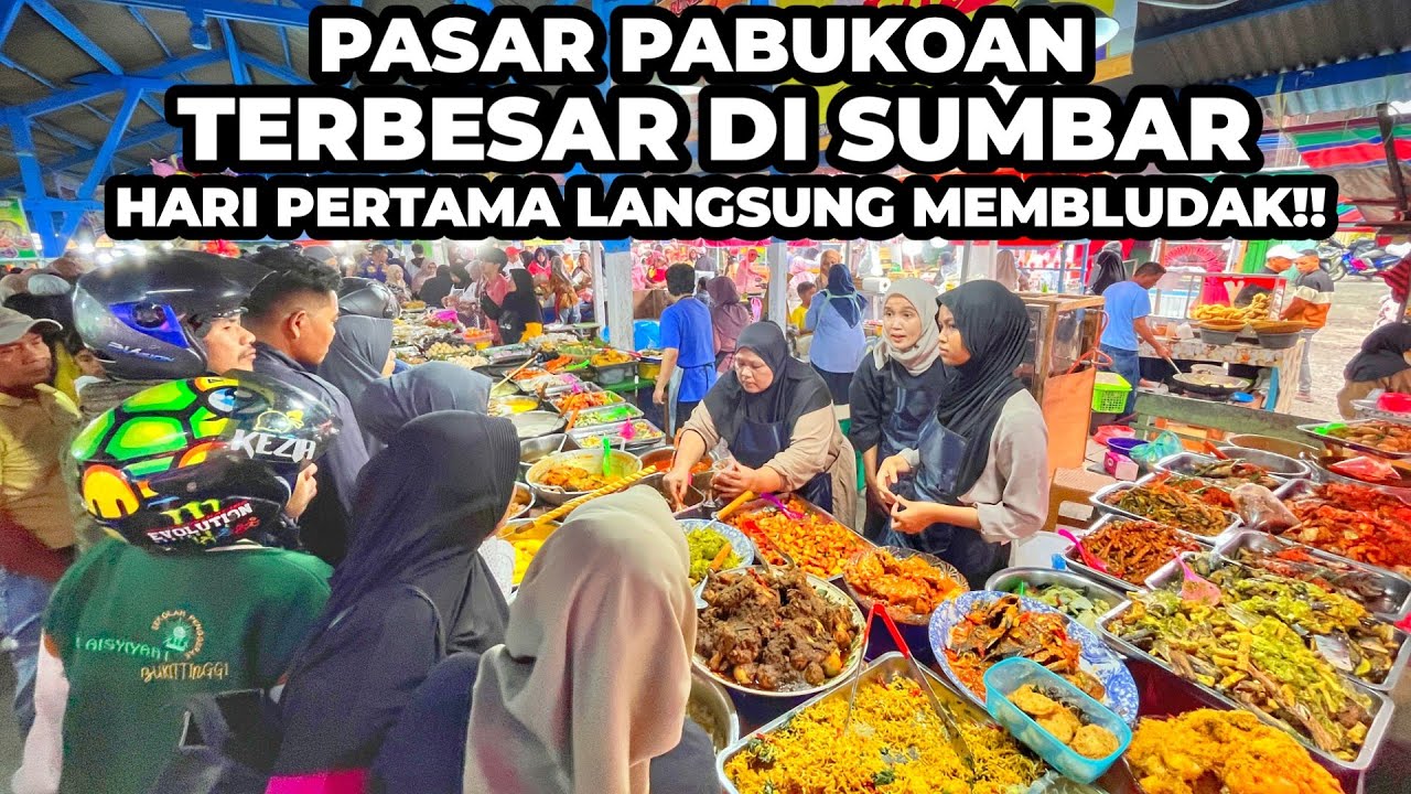 Day 1 Berburu Takjil di PASAR RAMADHAN PALING RAMAI DI SUMBAR. Pasar Pabukoan Pakan Akaik.