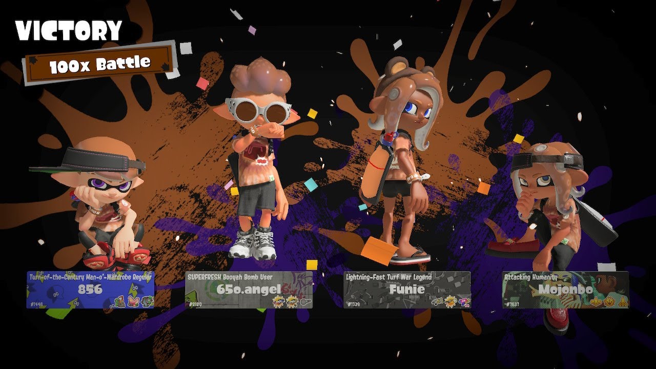 Splatoon 3 - Winning Two 100x Battles in a row