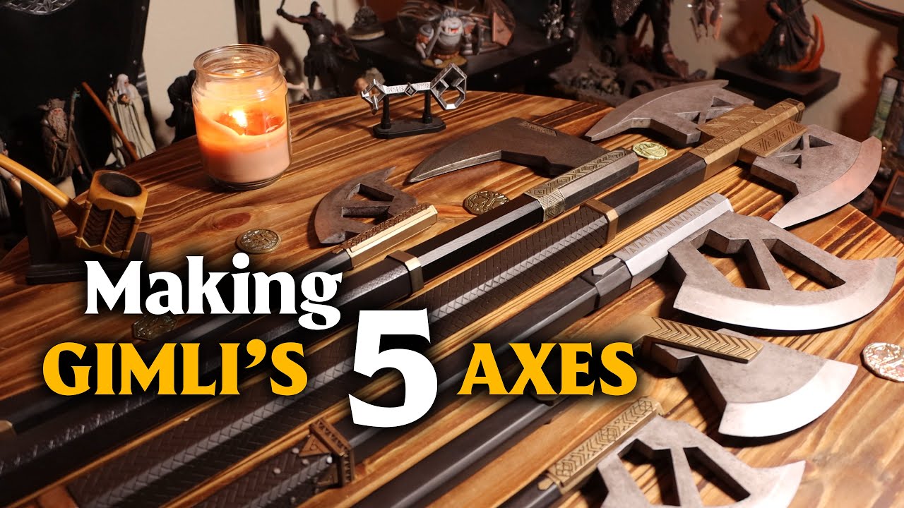 Making Gimli's Axes with 3D Printing! Elegoo Saturn 2