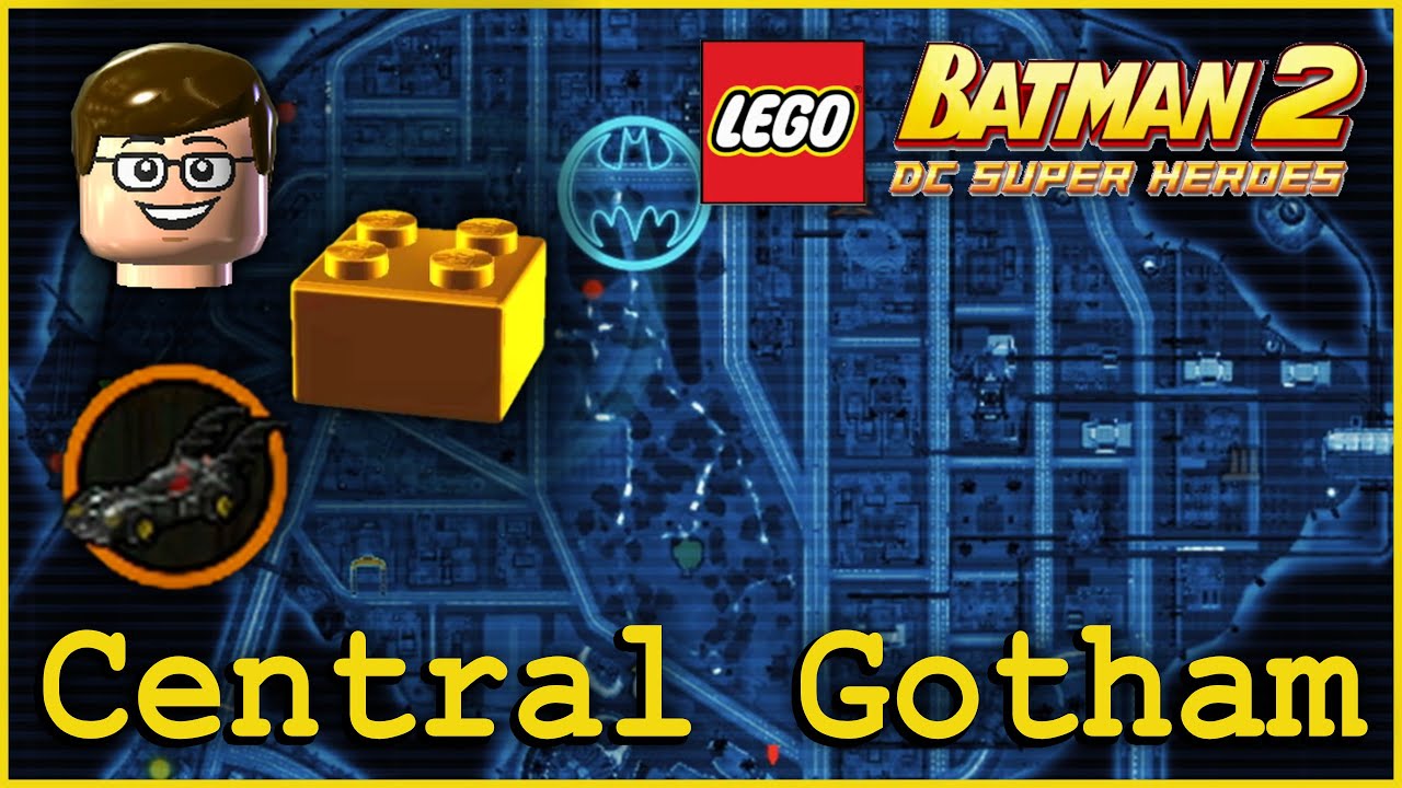 LEGO Batman 2: DC Super Heroes | CENTRAL GOTHAM CITY - Gold Bricks, Vehicles, & Citizens in Peril
