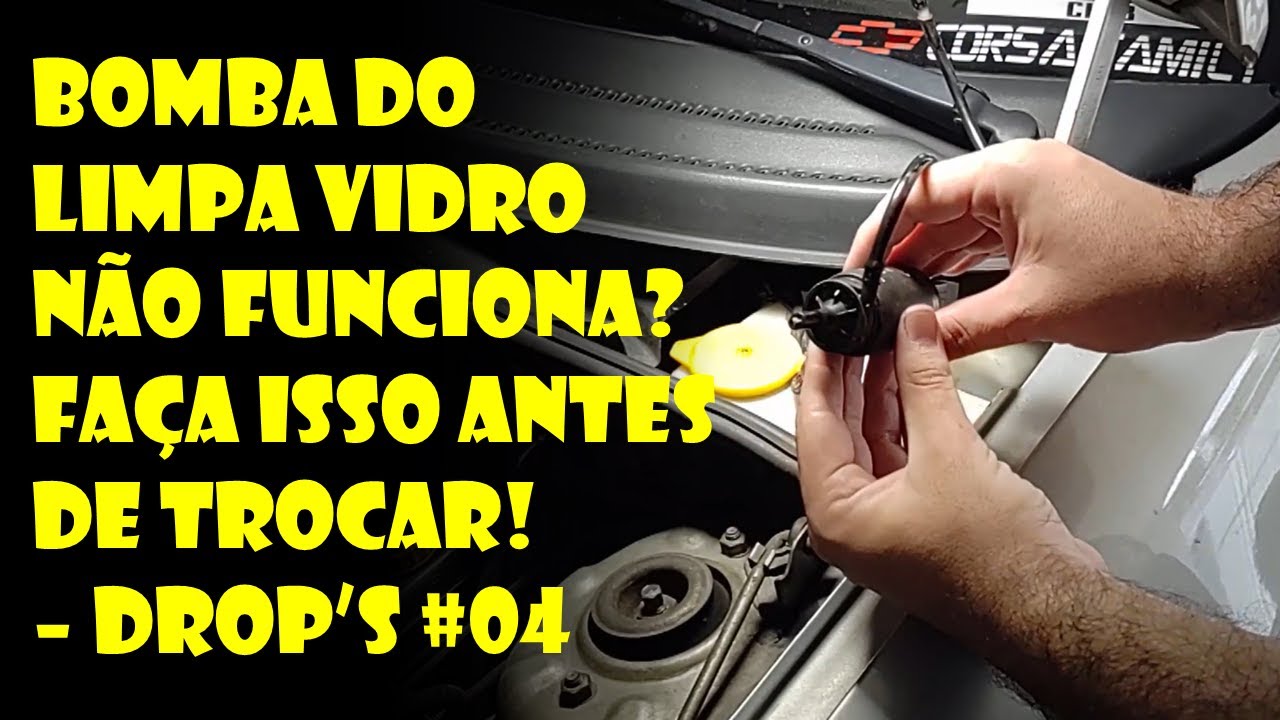 BOMBA DO ESGUICHO DE ÁGUA DO CARRO NÃO FUNCIONA? FAÇA ISSO ANTES DE TROCAR!