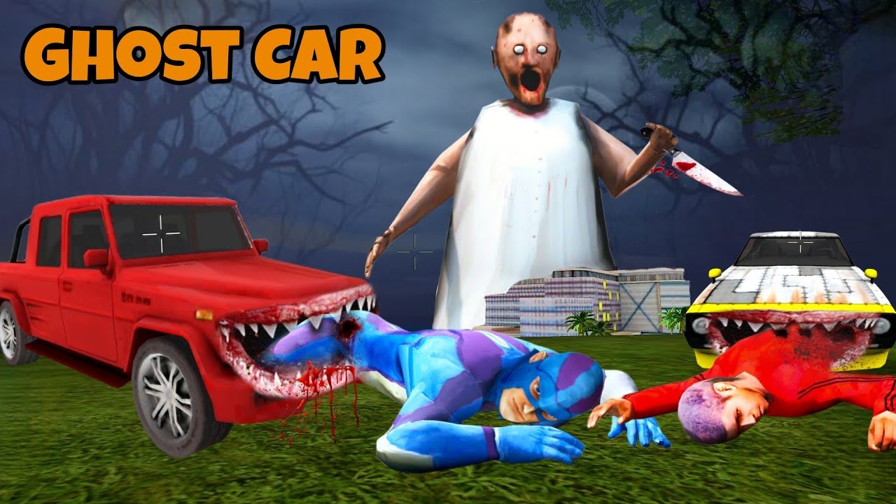 Ghost Car Attack Rope Hero's Friend😰| Granny Killer Car | GTA 5 Rope Hero Kidnapping Episode 4