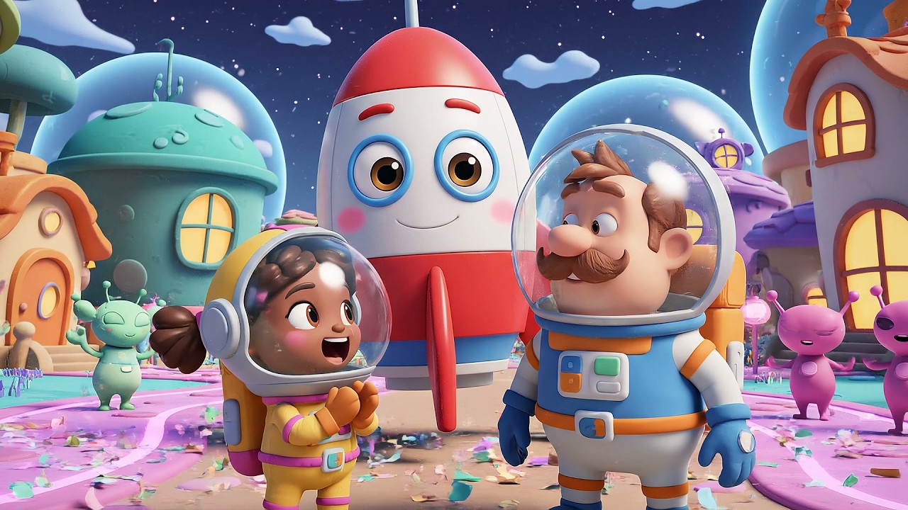 Magic Rocket Goes Blast Blast Boom | Space Adventure & Planets Song for Kids