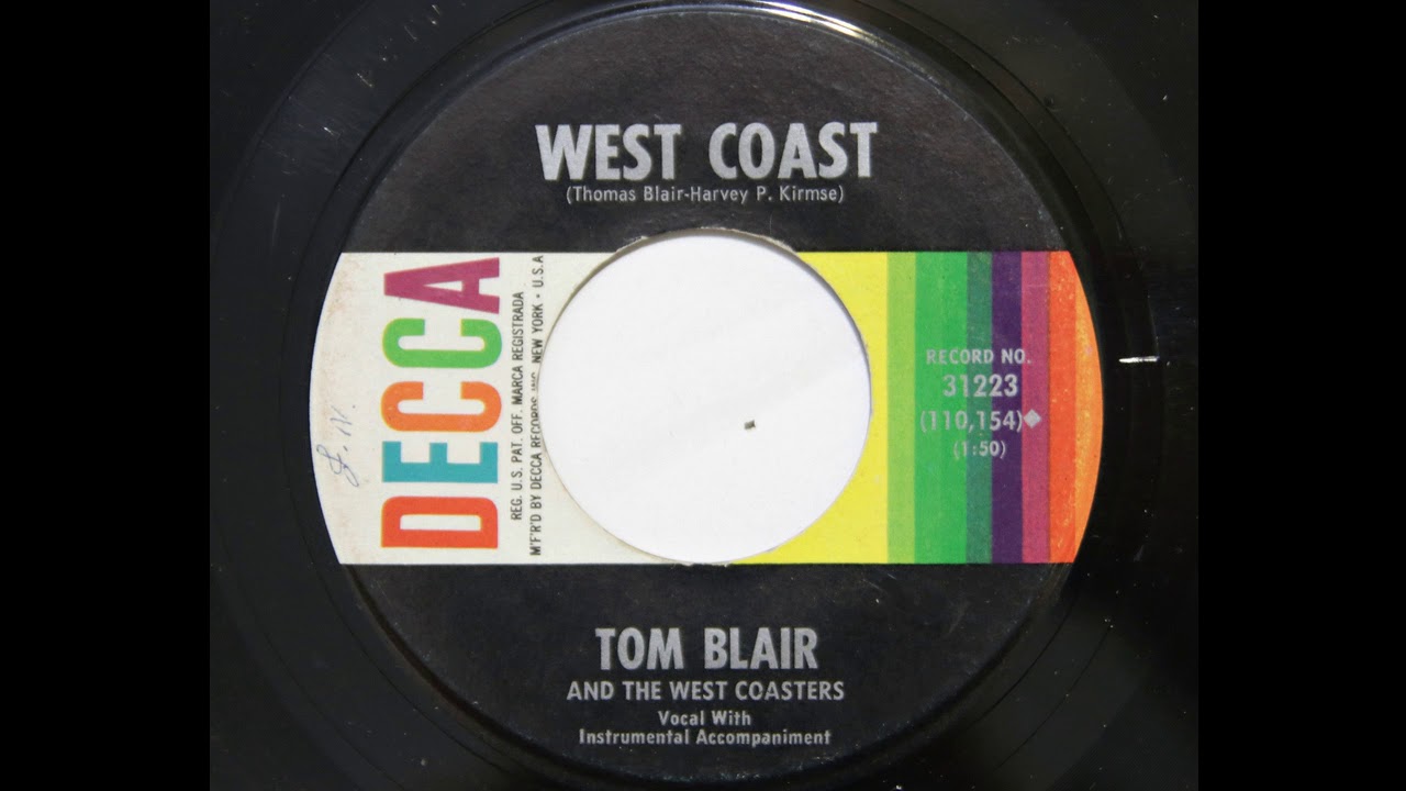 Tom Blair And The West Coasters - West Coast (Decca 31223)