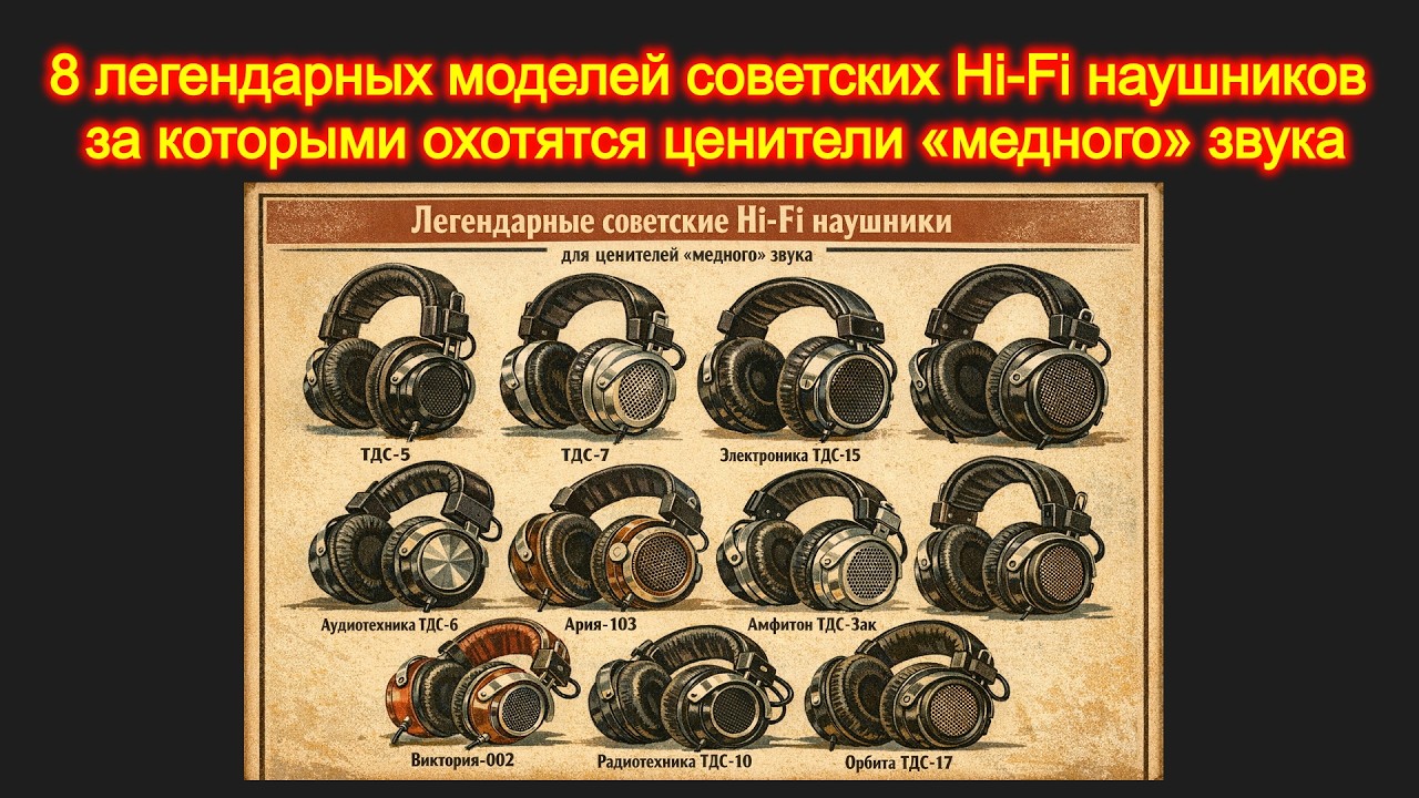 8 легендарных моделей советских Hi Fi наушников за которыми охотятся ценители &laquo;медного&raquo; звука