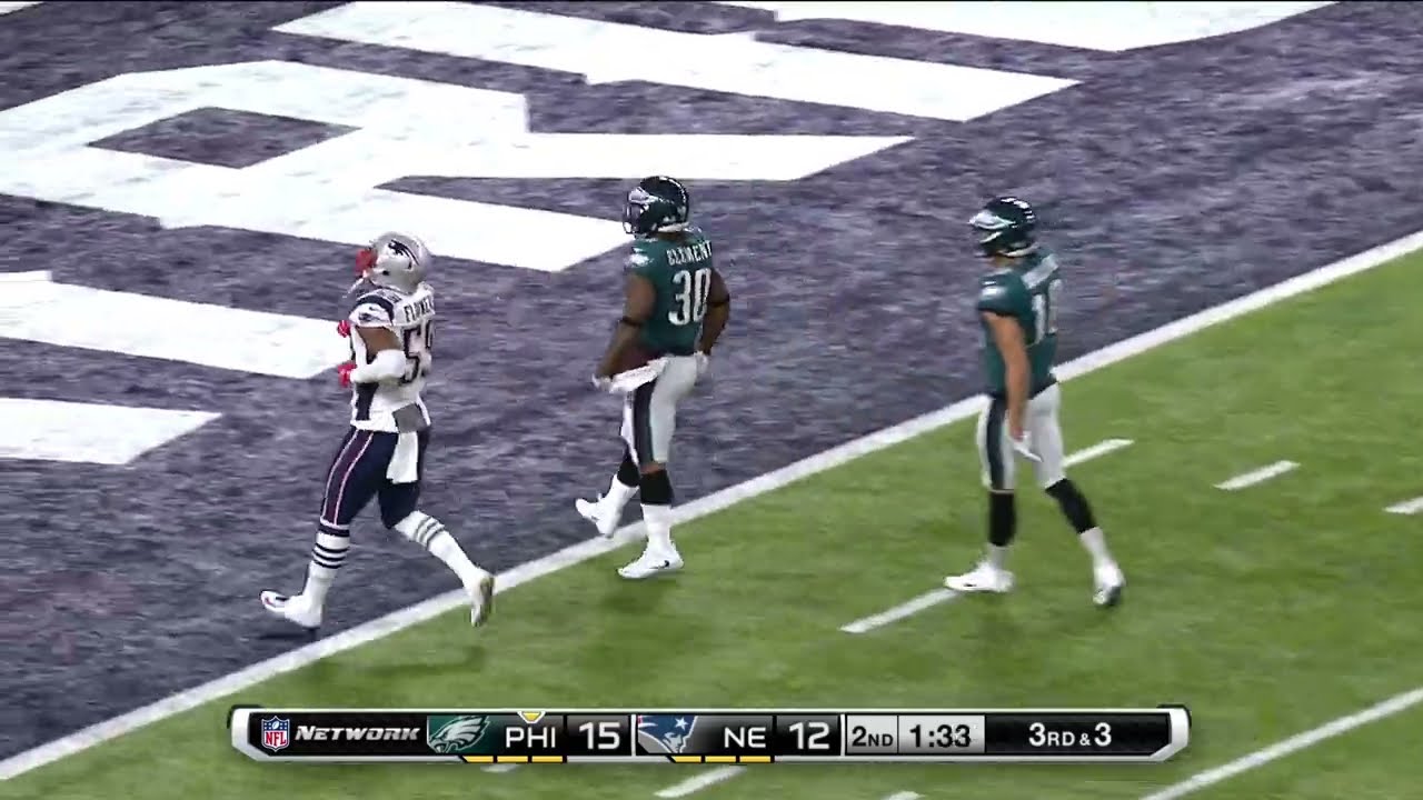 Corey Clement 56 Yard Catch/Stiff Arm Eagles Patriots Super Bowl
