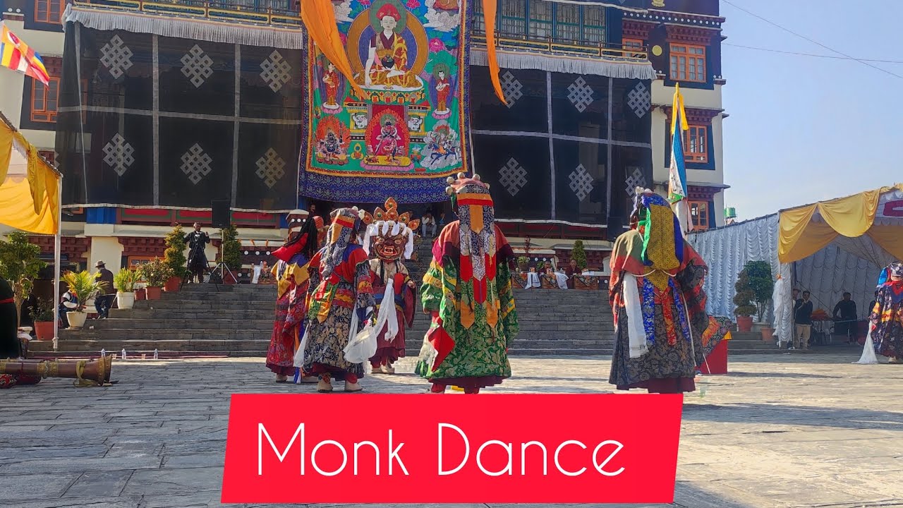 Chham Dance || Buddhist culture Monk Dance In Drikung Kagyu Rinchen Ling Monastery