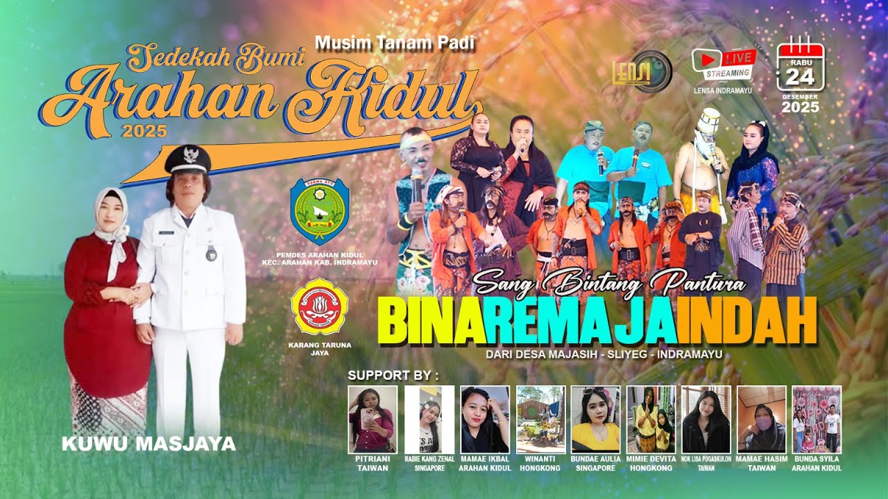 🔴 LIVE MALAM || BINA REMAJA INDAH ||  SEDEKAH BUMI DESA  ARAHAN KIDUL - IM || RABU 24 12 2025 ||