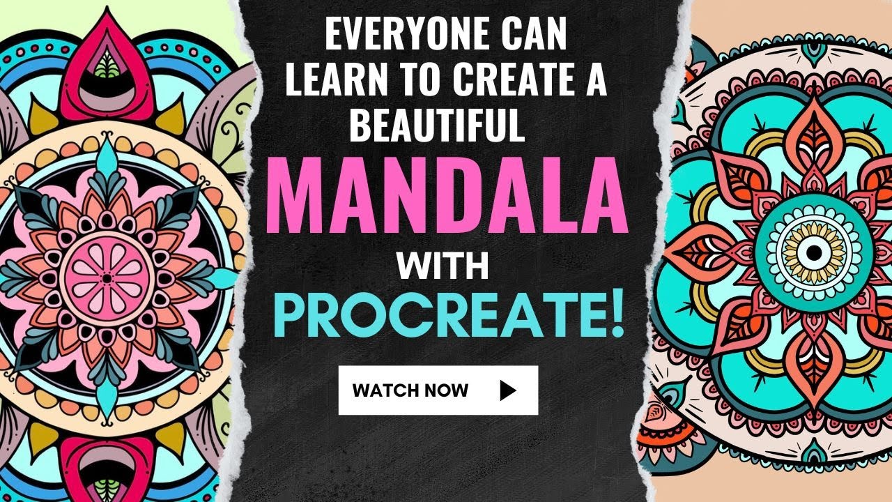 How To Create Stunning Mandalas on iPad with Procreate Tips 🌟Unlocking the Secrets tips and steps