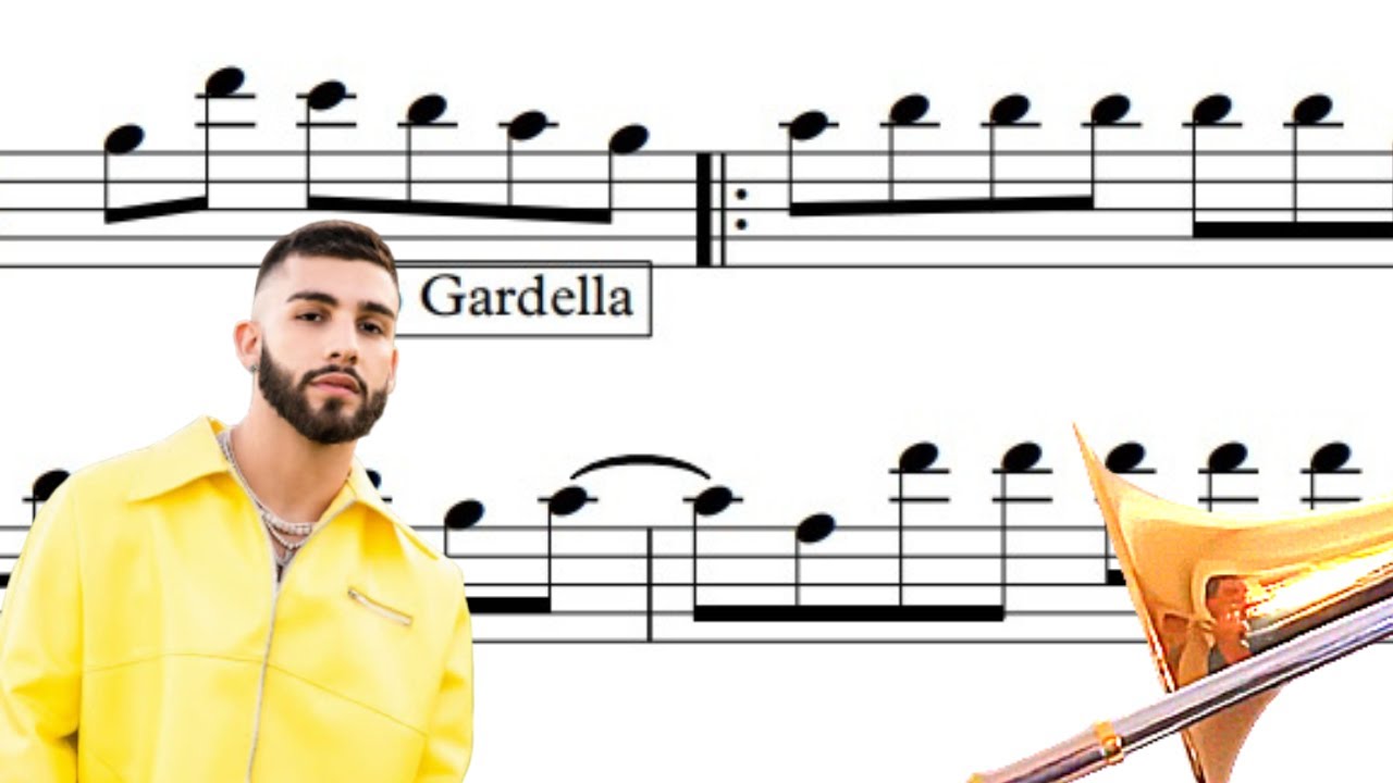 LA BACHATA - MANUEL TURIZO (TROMBON) PARTITURA