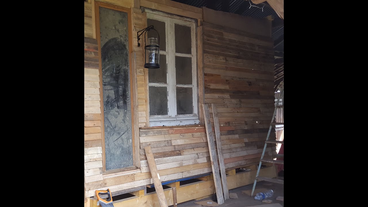 Bardage en bois de palette