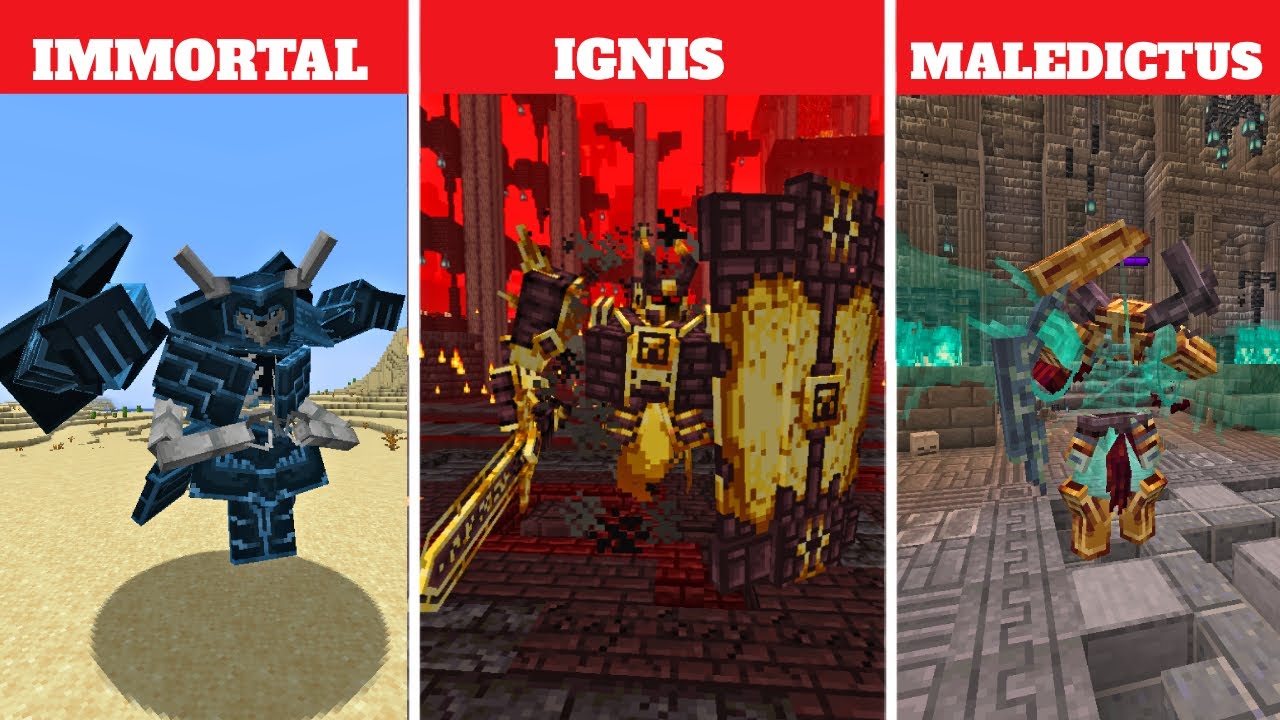 MINECRAFT STRONGEST BOSSES VS ME ! #2