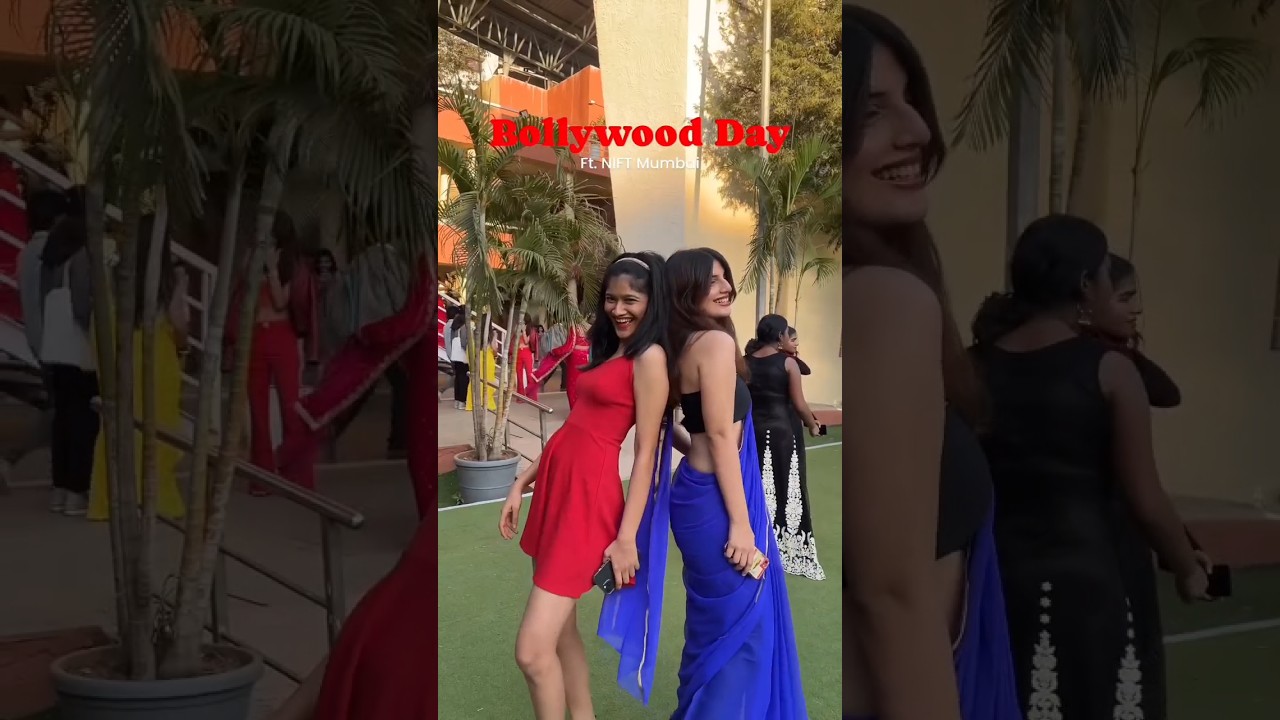 Bollywood Day at NIFT College 😍 Day in NIFT Mumbai Campus #shorts #viral #nift #trending #fashion