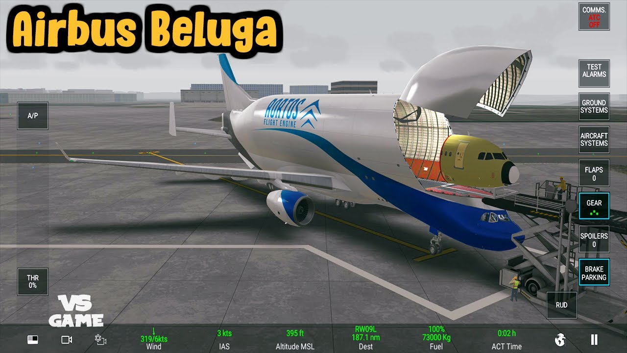 New Airbus Beluga Plane Transport - RFS Real Flight Simulator PRO NEW UPDATE Android Gameplay