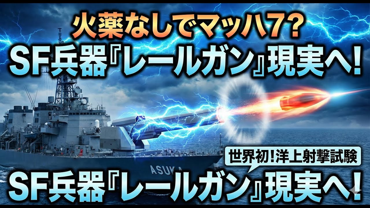 火薬のいらない砲撃は可能なのか？ 日本のレールガン試験が示唆する未来