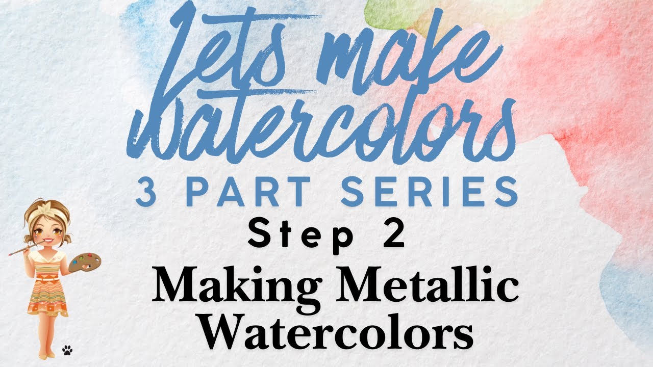 making metallic watercolors | the fun part!