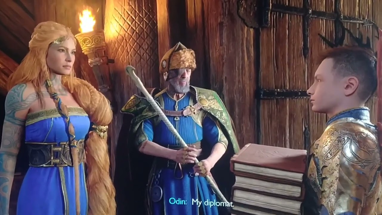 Atreus Loki Meets Lady SIF Wife Of Thor God Of War Ragnarok Cutscene 😍